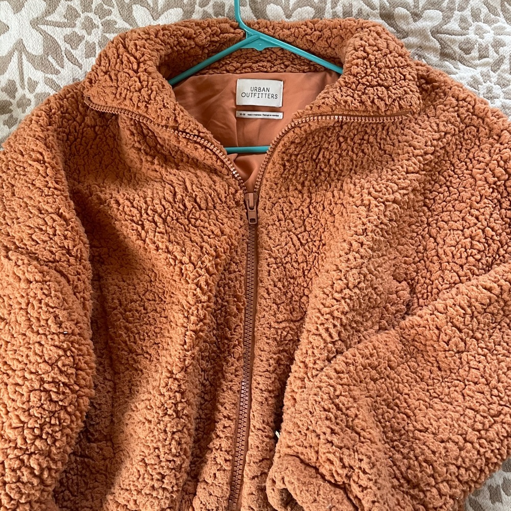 Orange sherpa jacket 🍊